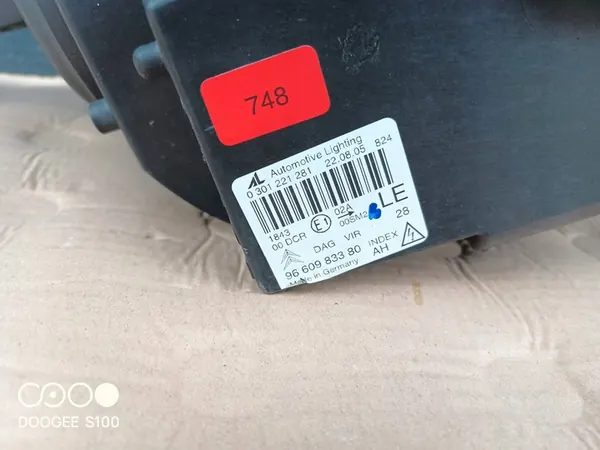 Citroen C6 06- Farol Esquerdo Xenon OEM 0301221281 image 4