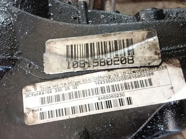 Diferencial Dianteiro Mercedes-Benz R W251 2008 A1643302502 image 3