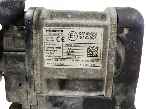 Webasto-verwarming OEM 122R000258 voor Peugeot 508 SW image 4