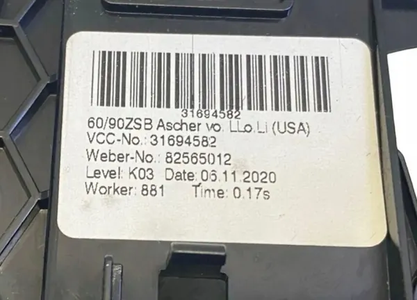 Cendrier Volvo OEM 31694582 pour XC60 II 2021 image 8
