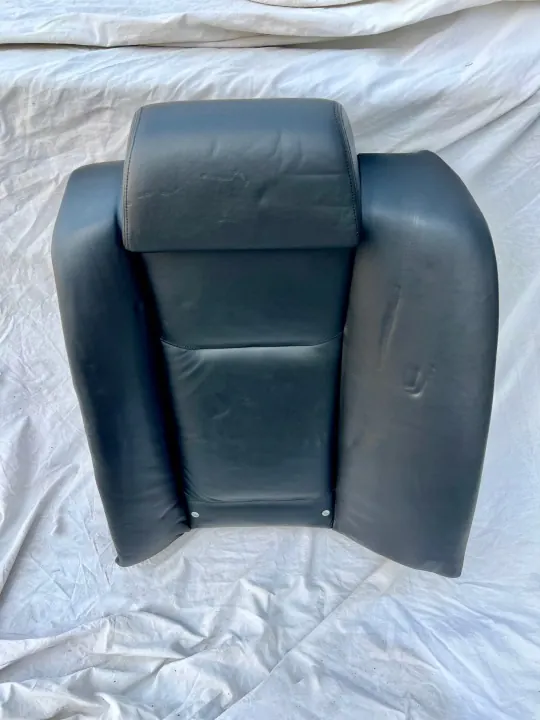 Encosto de banco traseiro esquerdo BMW E65 NAPPA couro preto image 2
