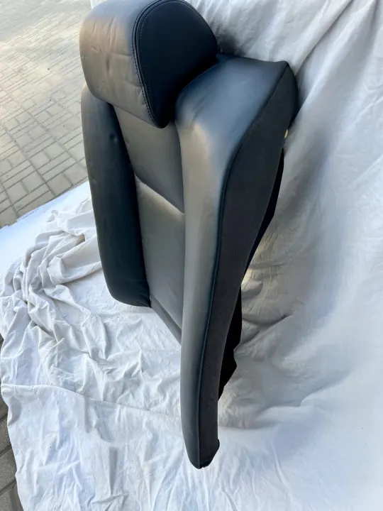 Encosto de banco traseiro esquerdo BMW E65 NAPPA couro preto image 10