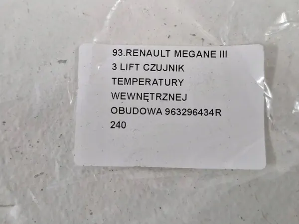 Sisälämpötila-anturi OEM 963296434R Renault image 9
