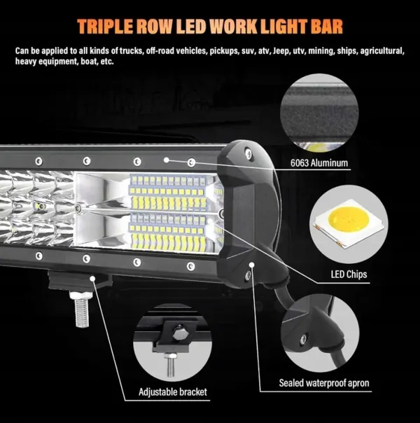 Barre LED RIGIDON 60cm 288W OEM rigidon60cm288w image 3
