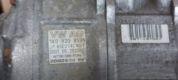 Ilmastointikompressori OEM 1K0820859N VW Golf Seat Skoda image 3