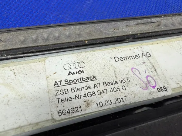 Audi A7 C7 Protetor de soleira iluminado OEM 4G8947406C image 9