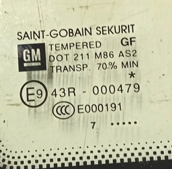 Kori-ikkuna etu-oikea OEM 000479 ATI Opel Corsa E image 3