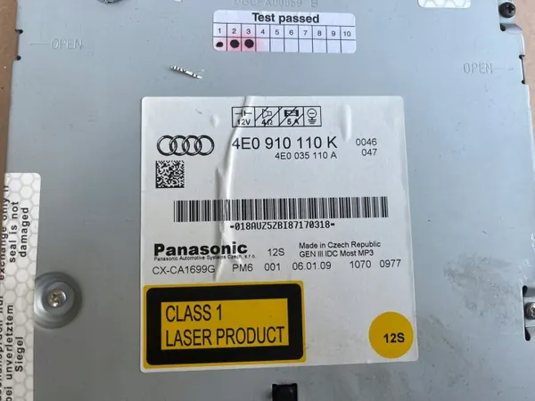 CD-wisselaar OEM 4E0910110K voor Audi A4 A5 A6 Q5 image 4