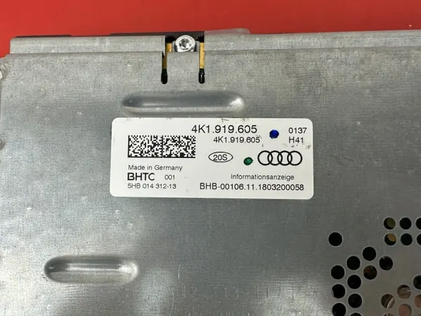 Pantalla de Visualización Audi A6 C8 A7 OEM 4K1919605 image 5
