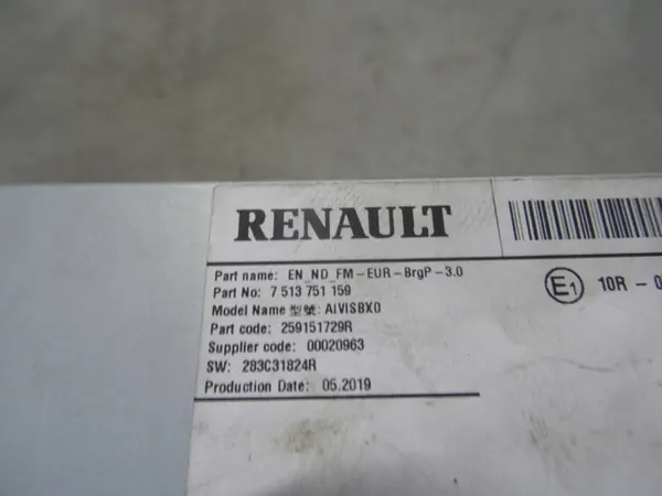 OEM 259151729R Radio Navi para Renault Megane IV image 3