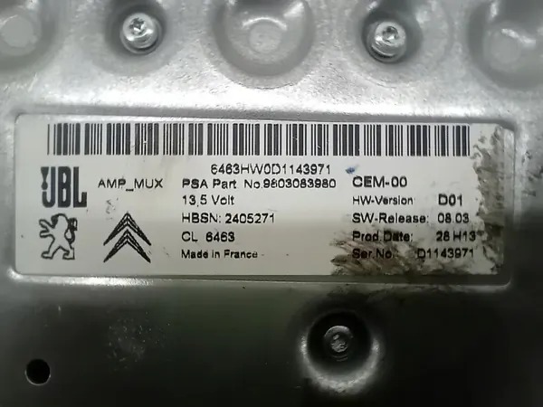 JBL Verstärker OEM 9803083980 für Peugeot 2008 image 4