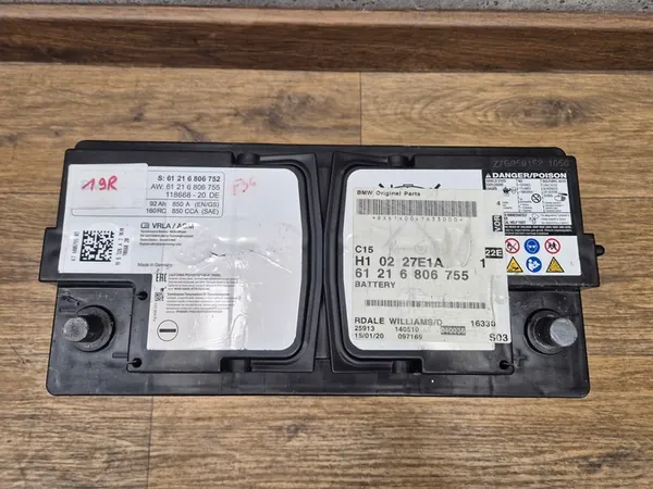 AGM-Batterie BMW Start Stop 92 Ah 850A 12V 2019 image 3