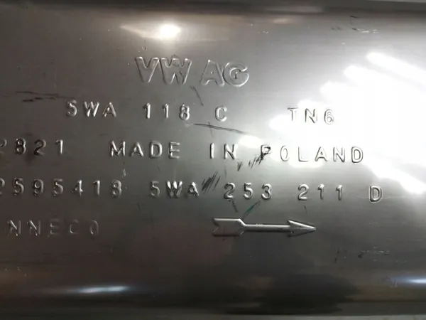 Volkswagen Golf 8 GTI Silenciador Escape OEM 5WA253211D image 7