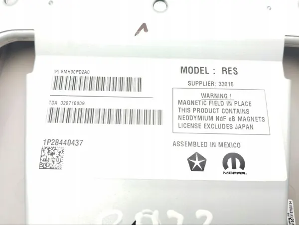 Écran de navigation OEM 1P28440437 pour Chrysler Pacifica image 8