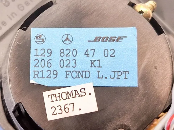 OEM A1298272014 Bakre vänster dörrhögtalare Mercedes SL image 9