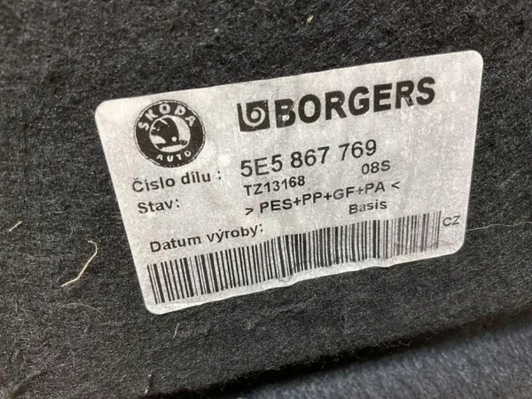 Estante de maletero Skoda OE OEM 5E5867769 para Octavia III image 5