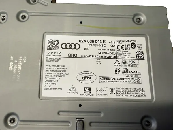 Contrôleur Central Audi A1 MIB3 OEM 82A035043K image 3