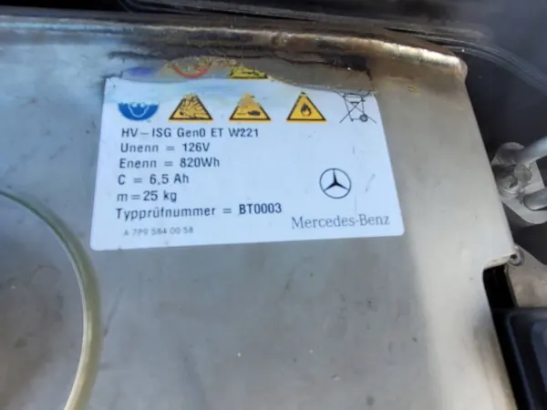 Mercedes W221 S400 Hybrid HV-accu OEM 2213430500 image 5