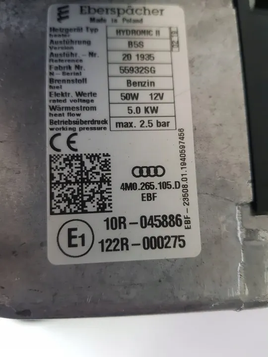 Standheizung Audi A5 OEM 4M0265105D - Gebraucht image 8