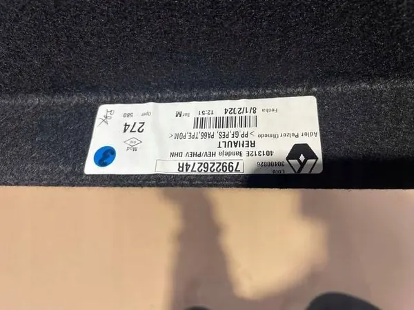 Renault Rafale Kofferraumablage OEM 799226274R - Gebraucht image 3
