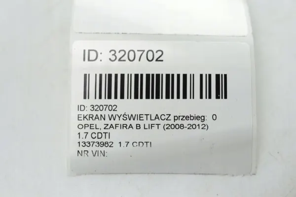 OEM 13373982 Display för Opel Zafira B 2008-2012 image 6