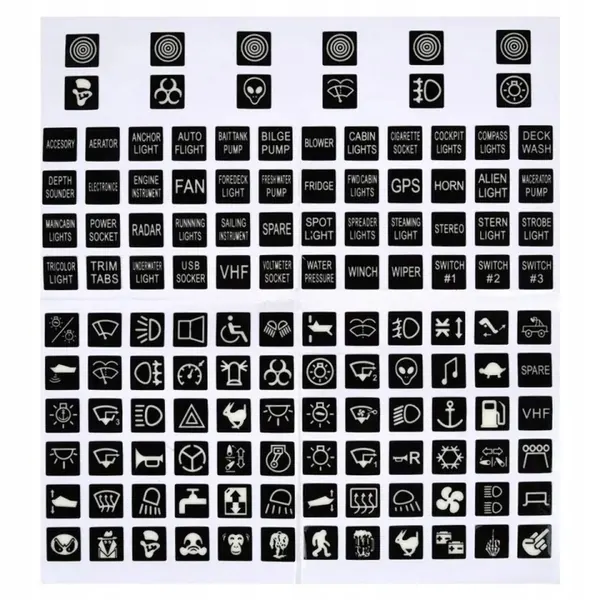 Panel 5 interruptores 12V/24V LED USB Voltímetro HO-0517A1-RG image 4