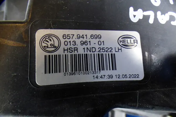 Farol dianteiro esquerdo 657941699 Skoda Scala image 6