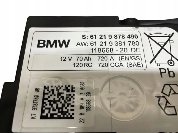 AGM START-STOP Accu 12V 70AH 720A BMW 2022 OEM image 4