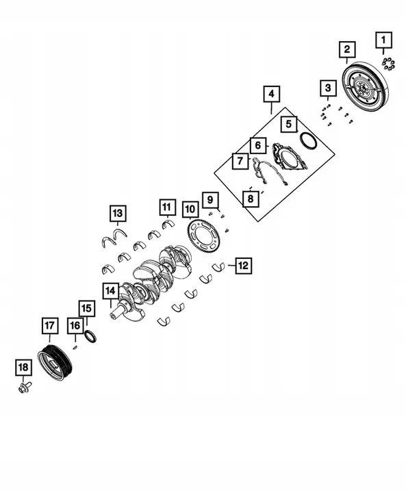 Pulley de vilebrequin Jeep Wrangler JL 2.0T 4xe PHEV OEM image 4