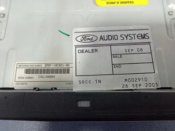 Ford C-Max MK1 Radio CD Sony OEM 3M5T-18C815-EF image 6