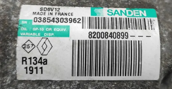 DACIA SANDERO I 1.2 16V D4F Compressore AC 8200840899 image 4