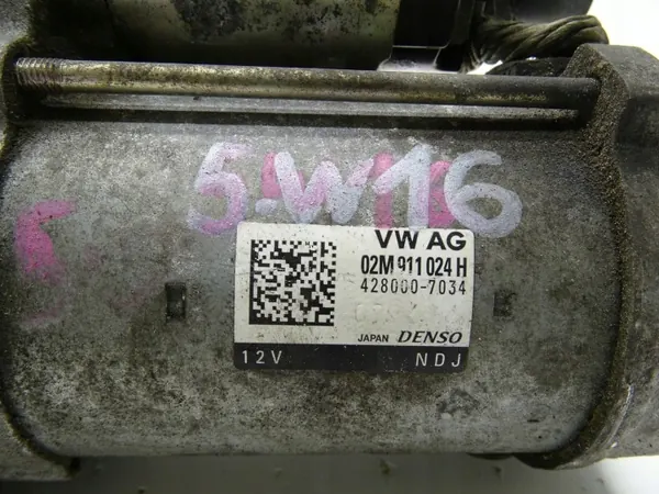 Startmotor OEM 02M911024H för Skoda Superb II, Audi A3 image 5