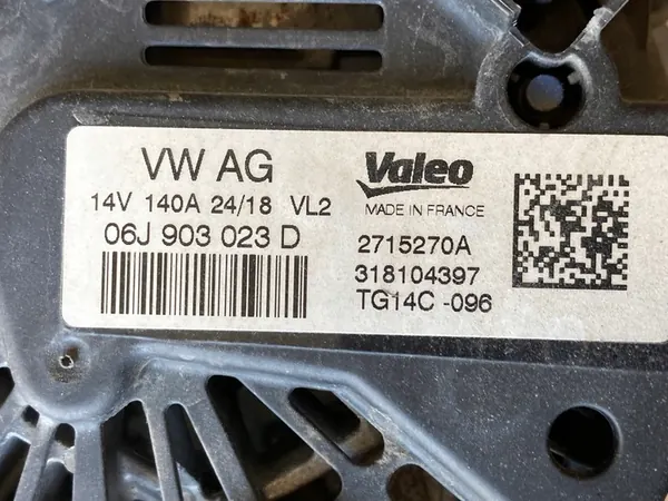 Vaihtovirtageneraattori Audi VW Skoda Seat image 4