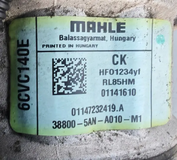 Compressore aria condizionata Honda Civic X 1.0 Turbo OEM image 6