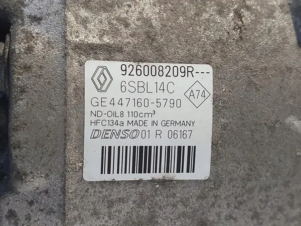 Compressore aria condizionata Renault Megane III 1.5 DCI 926008209R image 2