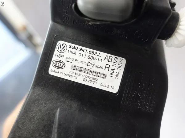 VW PASSAT B8 3G0 14-19 Farol Halógeno Direito image 7