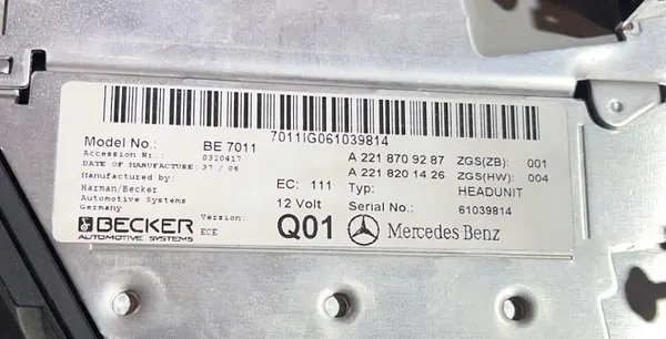 Mercedes COMAND CD-Wechsler OEM A2098207289 Gebraucht image 7