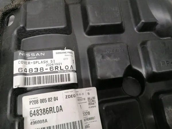 Nissan X-Trail T33 Alasuojus OEM 648386RL0A image 5