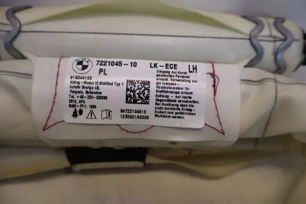 Airbag cortina esquerdo BMW Série 3 OEM 7221045 image 6