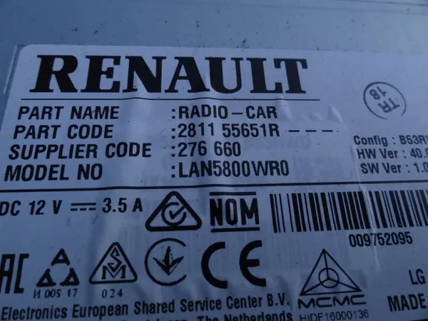 Radio CD MP3 Dacia Duster 2 OEM 281155651R image 6