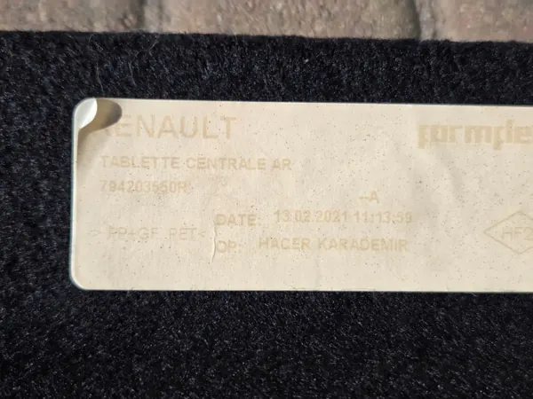 Prateleira de porta-malas Renault Clio V OEM 794203550R - Traseira image 4