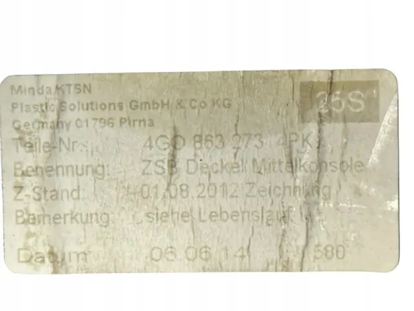 Askkopp Audi A6 C7 OEM 4G0863273 4G0857951A image 3