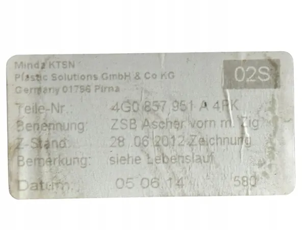 Askkopp Audi A6 C7 OEM 4G0863273 4G0857951A image 4