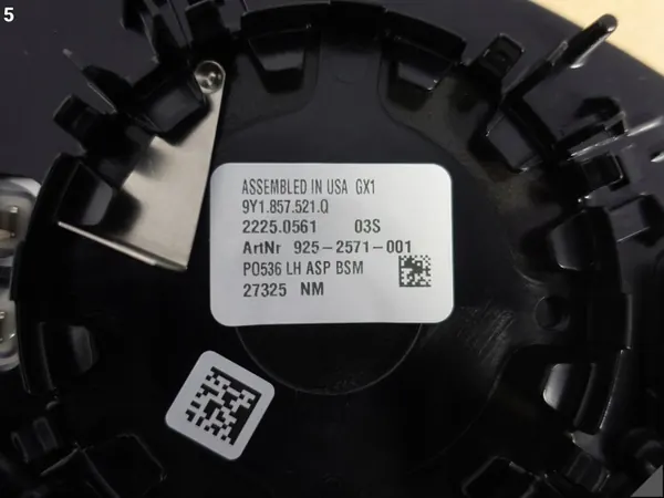 Verre de rétroviseur gauche avant OEM 66359849 Porsche Cayenne image 6