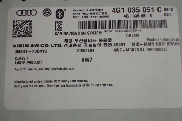 Audi OE 4G1035051 Multimedia-Navigationseinheit image 7