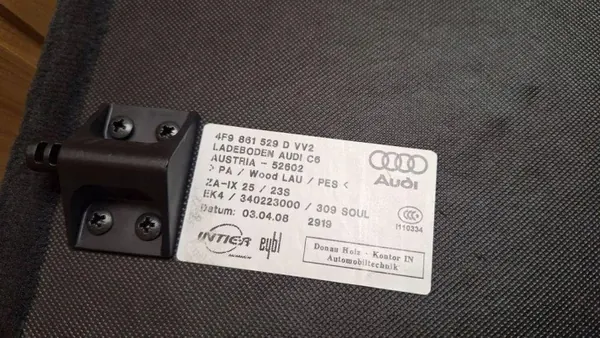 Gebrauchte Audi OE Kofferraumbodenmatte OEM 4F9861529D image 4