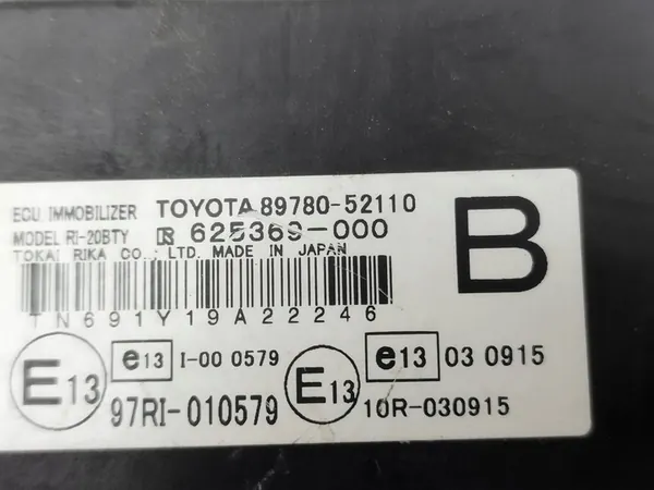 Módulo de controle Toyota Verso S 89780-52110 image 6