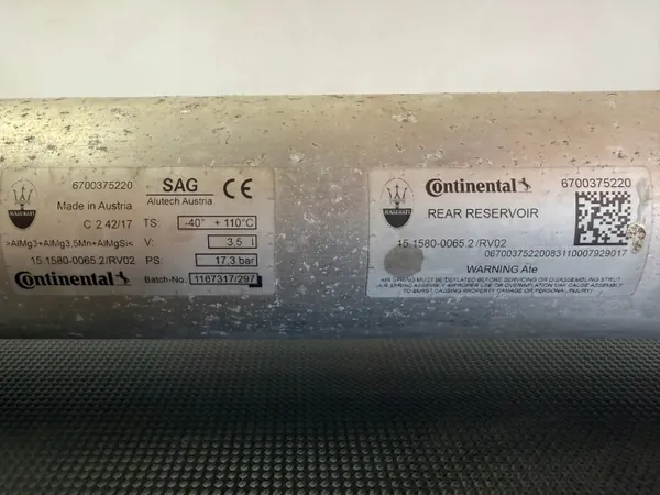 Air Tank NIVO Maserati Levante 670037522 image 4