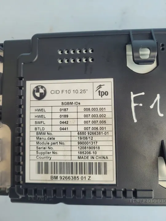BMW F10 F11 Navigationsdisplay Bildschirm OEM 9266385 image 4