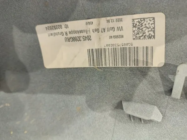 VW Golf VII Peilinkansi Oikea Valkoinen Neula OEM image 5